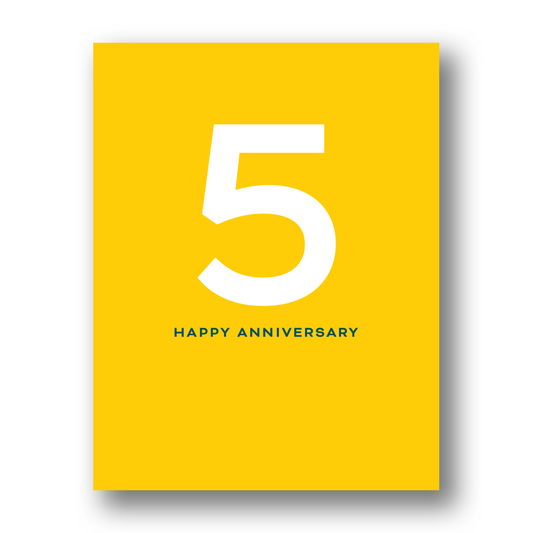 Happy 5th Anniversary | Greeting Card