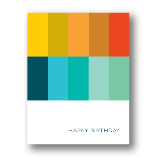 Happy Birthday Blocks | Greeting Card