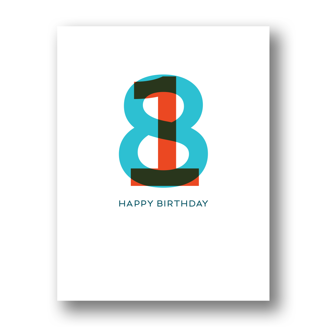Happy 18th Birthday | Greeting Card