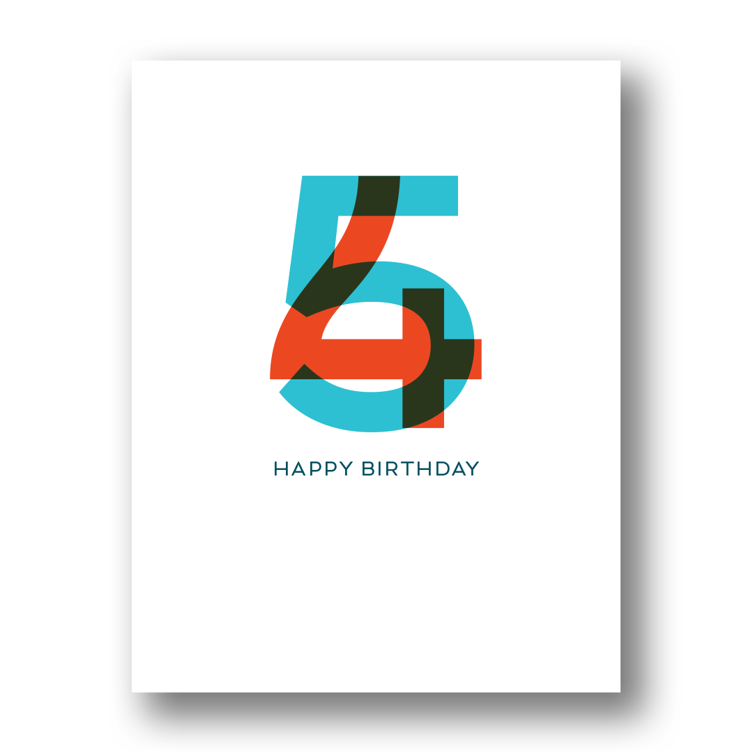 Happy 45th Birthday | Greeting Card
