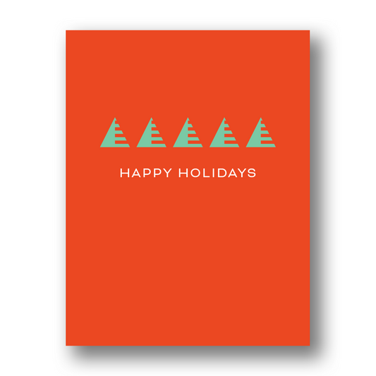 Happy Holidays Trees | Greeting Card