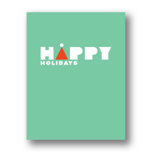 Happy Holidays Hat | Greeting Card