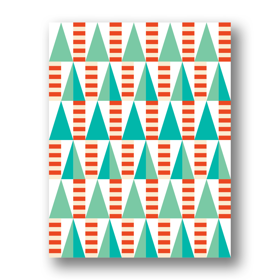 Trees and Stripes | Greeting Card