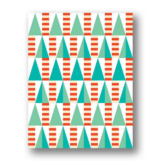 Trees and Stripes | Greeting Card