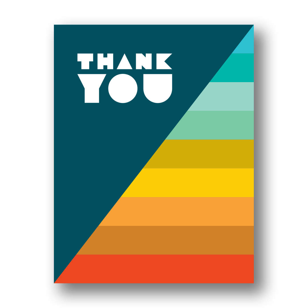 Thank You Multi-Stripe | Greeting Card